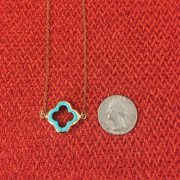 Turquoise/Gold Necklace - Picture 3 of 6